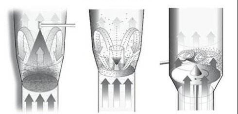 Fluidized air bed processes